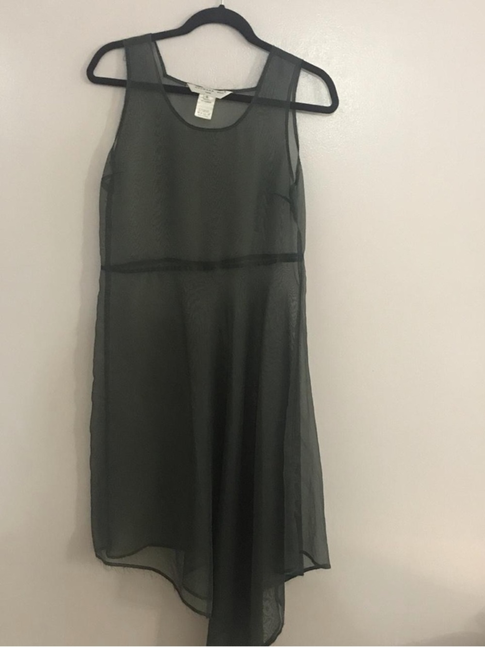 Vintage Barbara Bui Sheer Sleeveless Midi Dress
